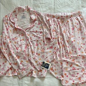 Roller Rabbit x Target Pink and Orange Floral Pajama Set